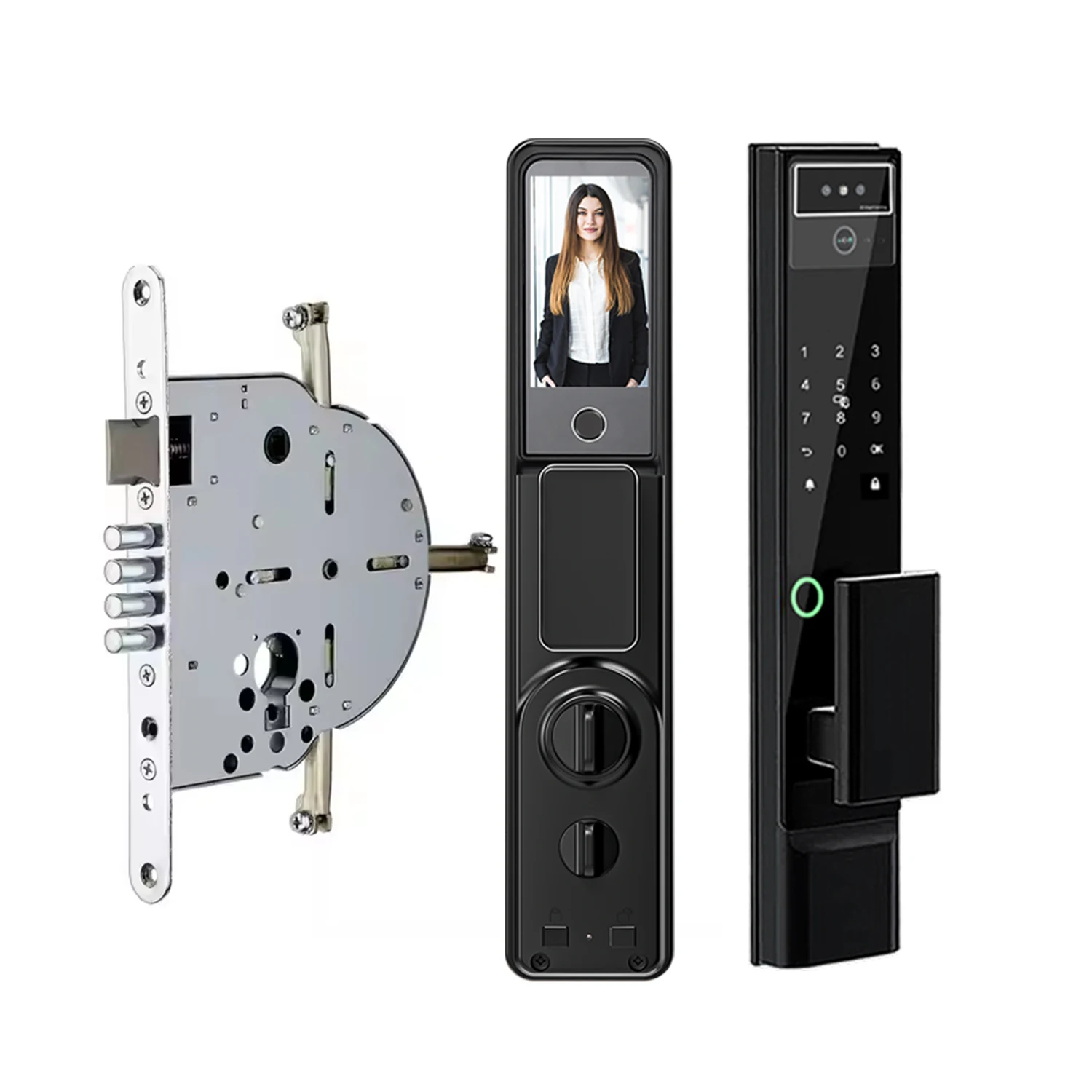 

Diosso 2025 New Arriver Keyless Entry Wifi Remote Control Unlock Smart Door With Camera HD Screen for Home