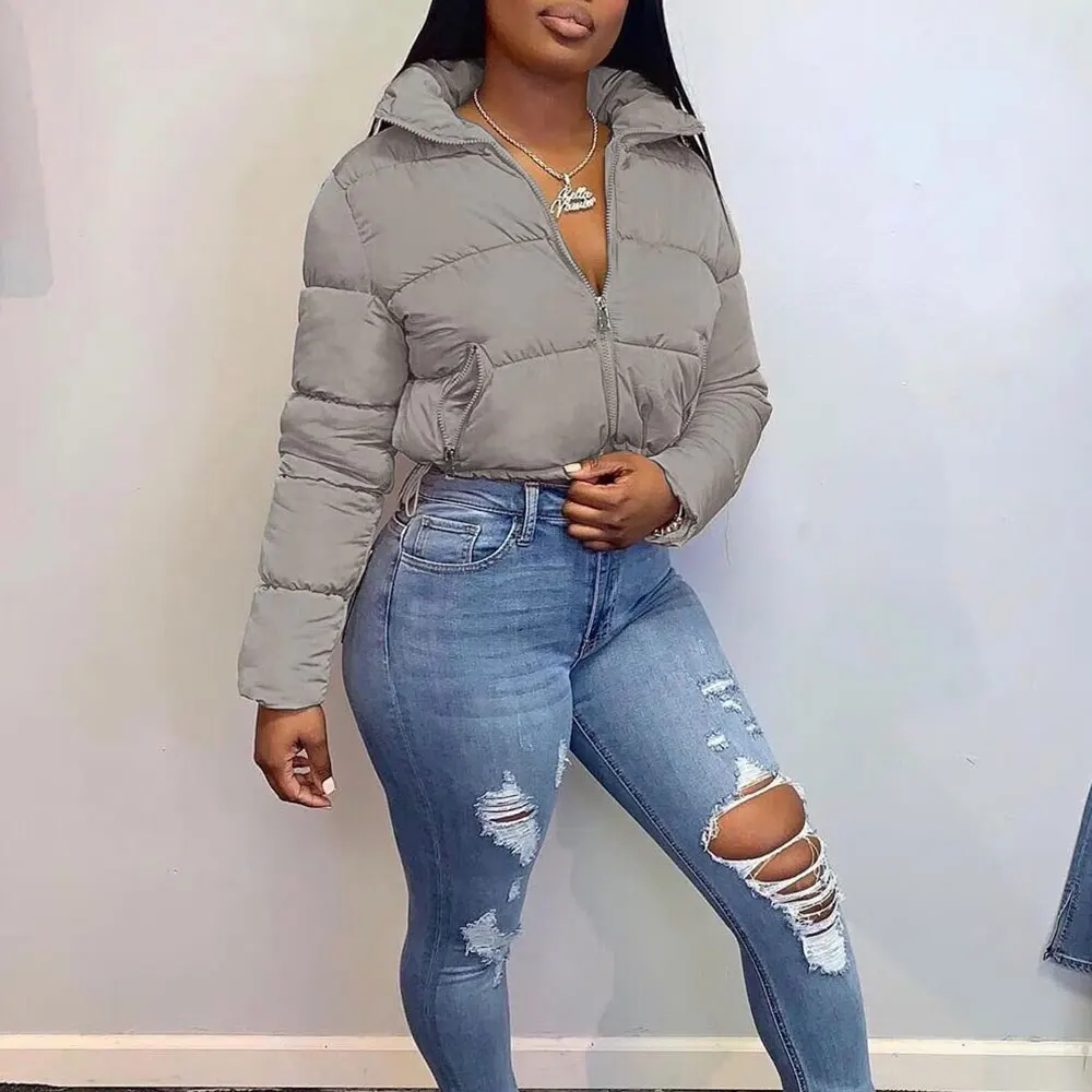 

Mia Muse Boutique Women's 2025 Winter Coats Daily Basic Solid Color Long Sleeve Lapel Zipper Regular Fit Comfortable Coats