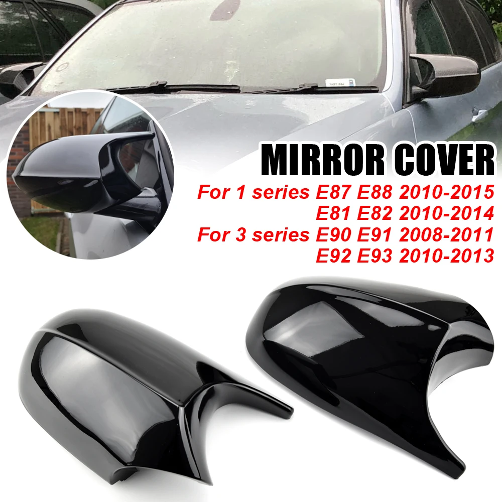 Side Rearview Mirror Cap Wing Mirror Cover Fit For BMW E90 E91 2005-2011 E92 E93 2006-2013 E81 E82 E88 E87 E88 Car Accessories