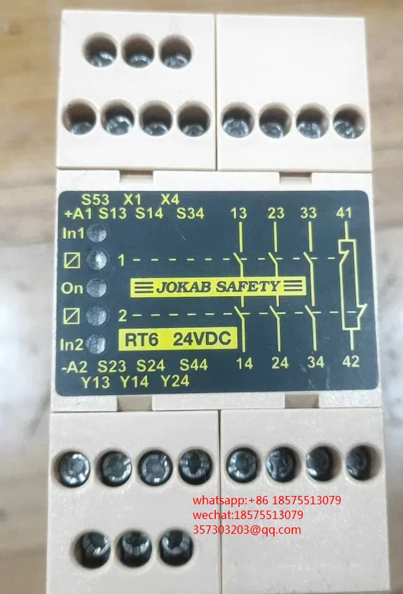 For JOKAB SAFETY RT6 24VDC Safety Relay 1 Piece