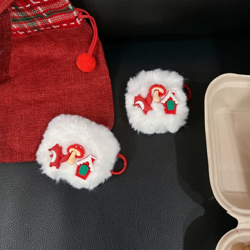 Funda para auriculares con dibujos de Fox House 3D, Compatible con Appleairpods3/4, funda protectora de felpaPRO/PRO3