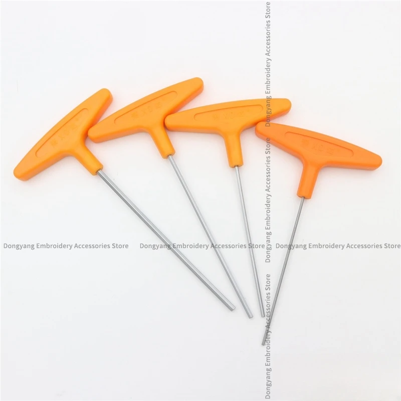 1PCS T-Type Allen Wrench Hexagon Socket Screwdriver Tool for Tajima Barudan Swf Feiya Zsk Happy Domestic Computer Embroidery