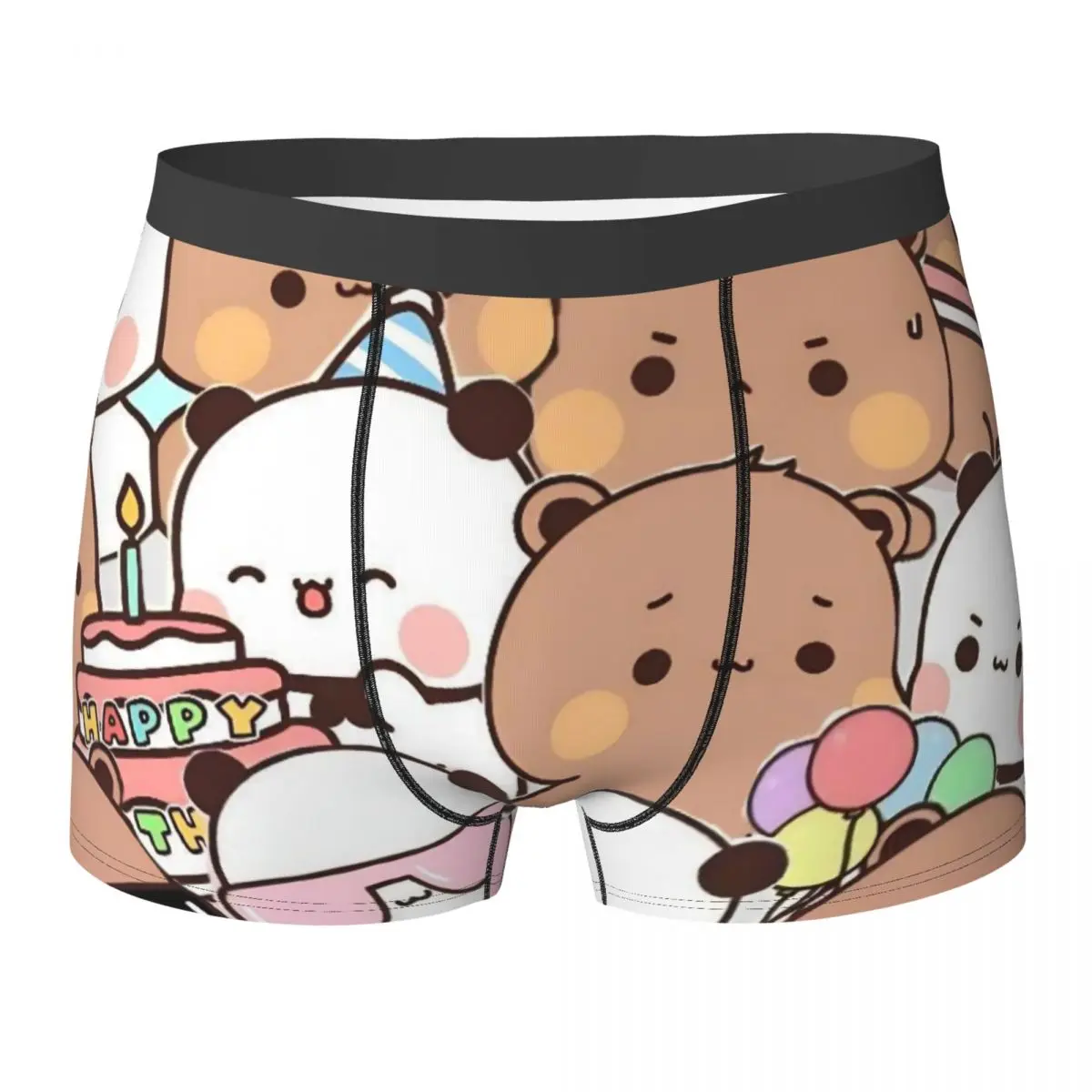 

Bubu Dudu, нижнее белье с милым мультяшным медведем, каваи, панда, мужские трусы, забавные шорты-боксеры с принтом, шорты, трусы больших размеров