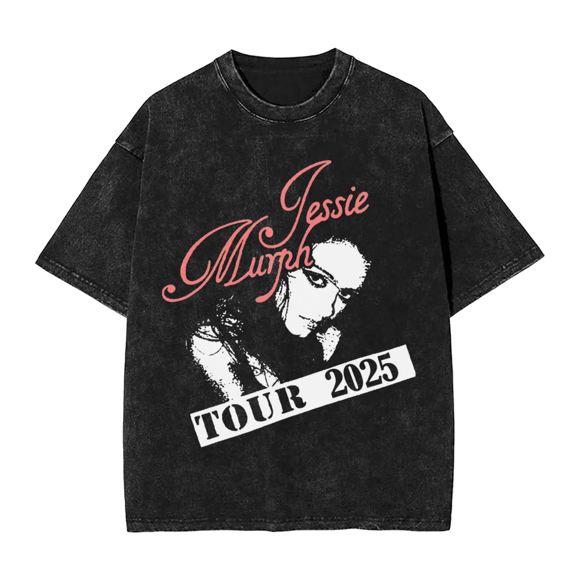

Jessie Murph Singer Concert 2025 Shirt Washed Style For Men Women 100% Cotton Tee Shirts Clothing