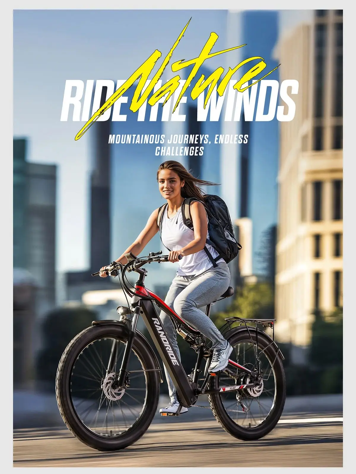 AliExpress RANDRIDE YG90B Adult ebike 1000W Motor E-Mountain Bike  48V17Ah Battery Ebike 27.5/29 Inch Tire E-bike Electric Bike