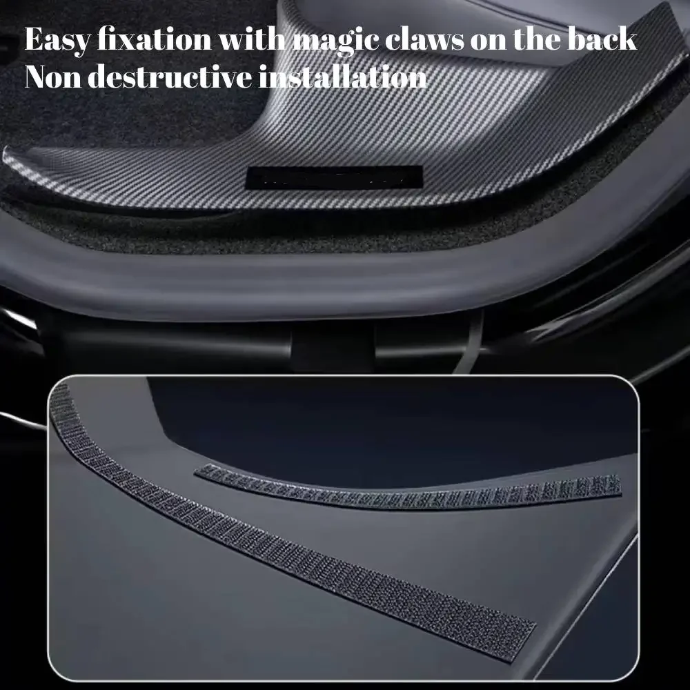 For Tesla Model 3 Highland 2024 ABS Front Rear Door Entry Guard Inner Protector Plate Cover Trim Car Welcome Pedal Kick Pad(8pc)