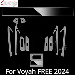 For Voyah FREE 2024 Car interior Accessories film transparent TPU Navigation Gear Panel Center Console Anti-scratch resist refit