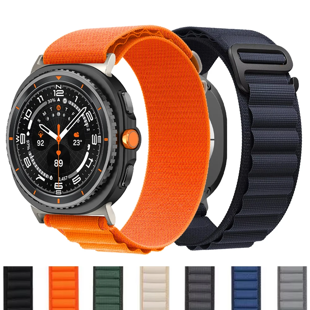 Armband für Samsung Galaxy Watch 8/8 Classic/Ultra 47mm 46mm 44mm 40mm Alpine Loop Sportarmband Correa Galaxy Watch 8 Band