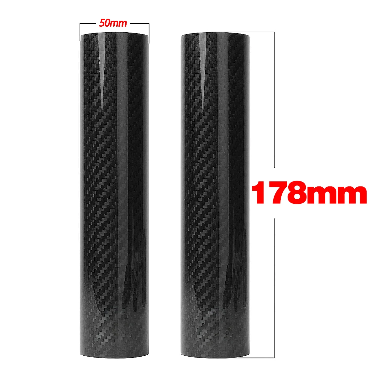 160mm-270mm Koolstofvezel Voorvork Guard Wrap Cover Voor KTM Kawasaki Suzuki Honda Yamaha Husqvarna Sur-Ron Beta Universele Onderdelen