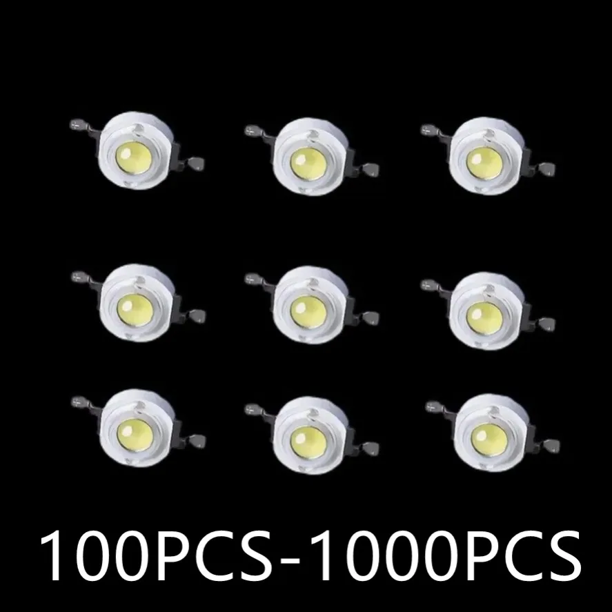 

100pcs-1000pcs 1W LED Chip Beads Cold Watt High Power Warm White Yellow Power 1W LED Lamp bead LED Bulb IC SMD Lamp