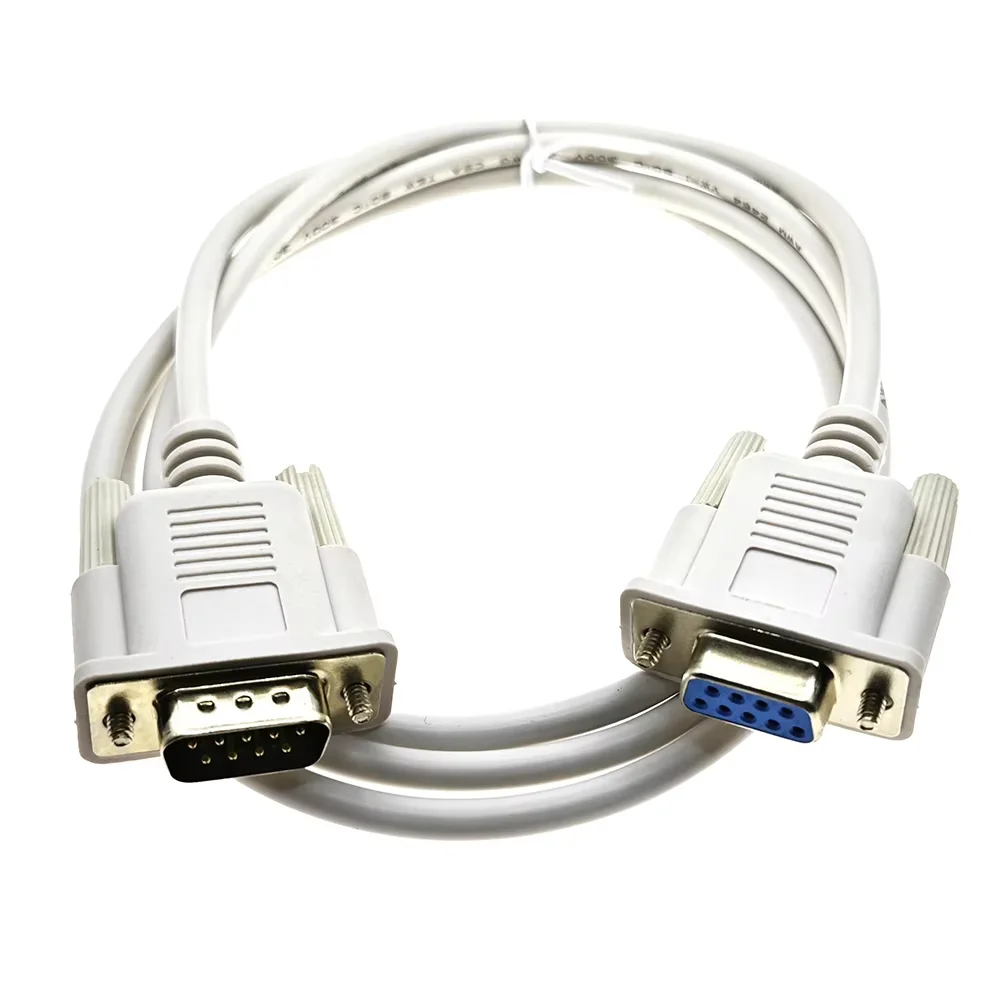 1PCS DB9 Serial Cable 9Pin RS232 Male/Female Straight/Crossover Type PC Converter Expansion Cable 1.5M Extension Cable