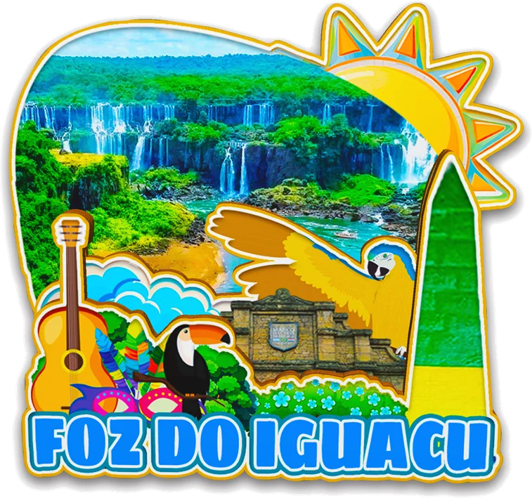 مغناطيس ديكور لـ Foz do Iguacu Florianopolis Ouro Preto Belo Horizonte ملصقات الثلاجة التذكارية للمدينة البرازيلية