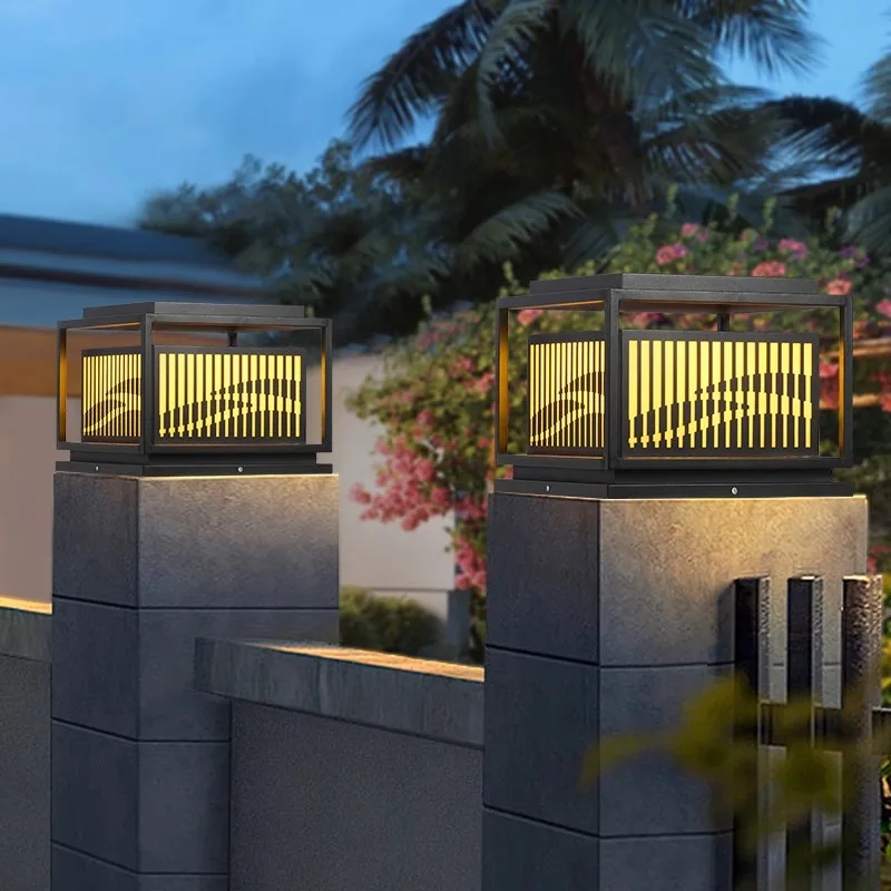 Imagem -04 - Led Pátio Pilar Top Light Impermeável Street Light Fence Cap Porta Post Light ao ar Livre Paisagem Fachada Luz 2024