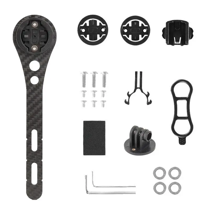 NEW HOT In Stock-For Garmin For Bryton Wahoo Compatible Carbon Fiber Handlebar Computer Holder Bicycle Speedometer Extender