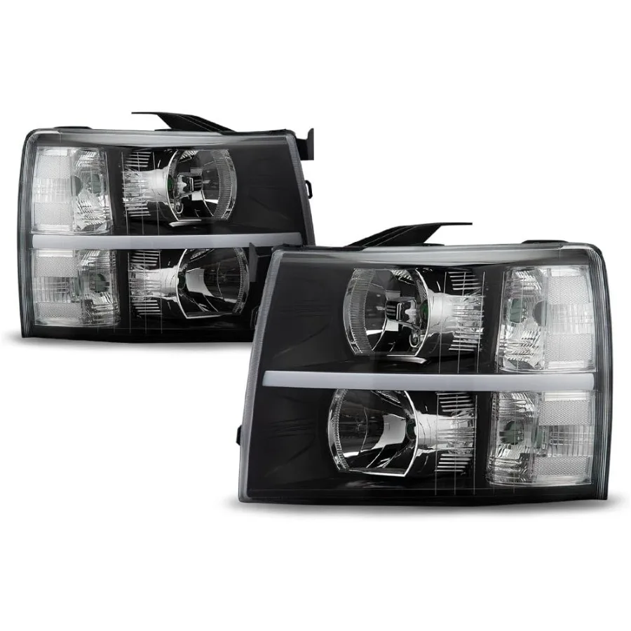 

Светодиодные фары DRL в сборе для Chevrolet Silverado 20072013 и Silverado 2500 3500 HD 20072014, совместимые с современным B