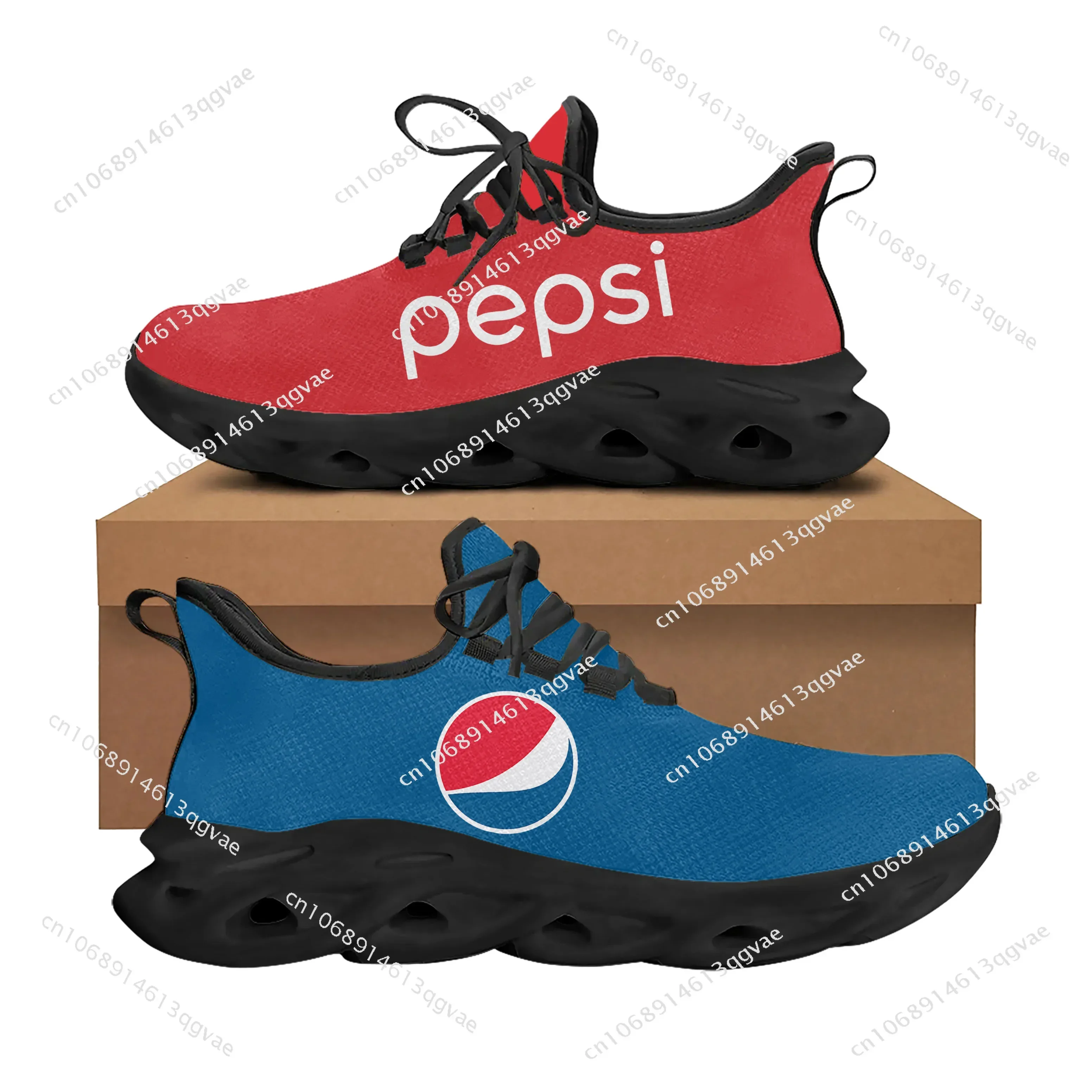 

P-Pepsi-Cola Flats Sneakers Mens Womens Sports Running Shoes High Quality Sneaker Lace Up Mesh Footwear Tailor-made Shoe Balck