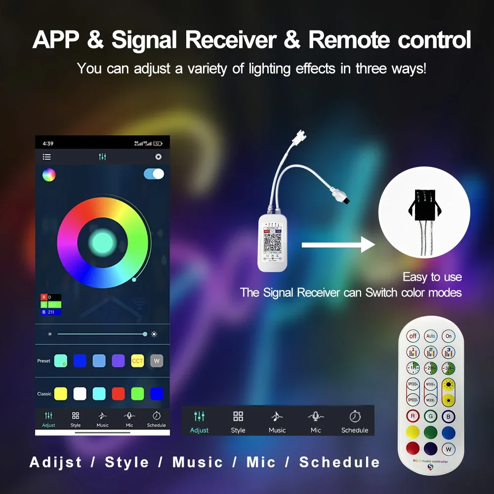 Неоновый свет RGB Умная светодиодная лампа RGB Неоновая светодиодная вывеска на заказ Знак с именем семьи Персонализированные неоновые буквы Вывески Украшение спальни Стена