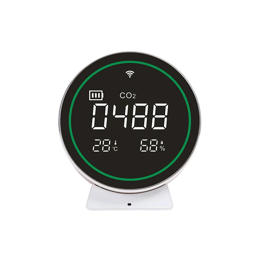 Detecção precisa sem fio Temperatura Umidade Co2 Monitor inteligente de qualidade do ar Detector de ar