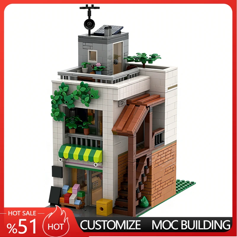 

Набор для сборки модульного магазина-конструктора (1308 деталей) – креативный дизайн, DIY, подарок для мальчика на праздник