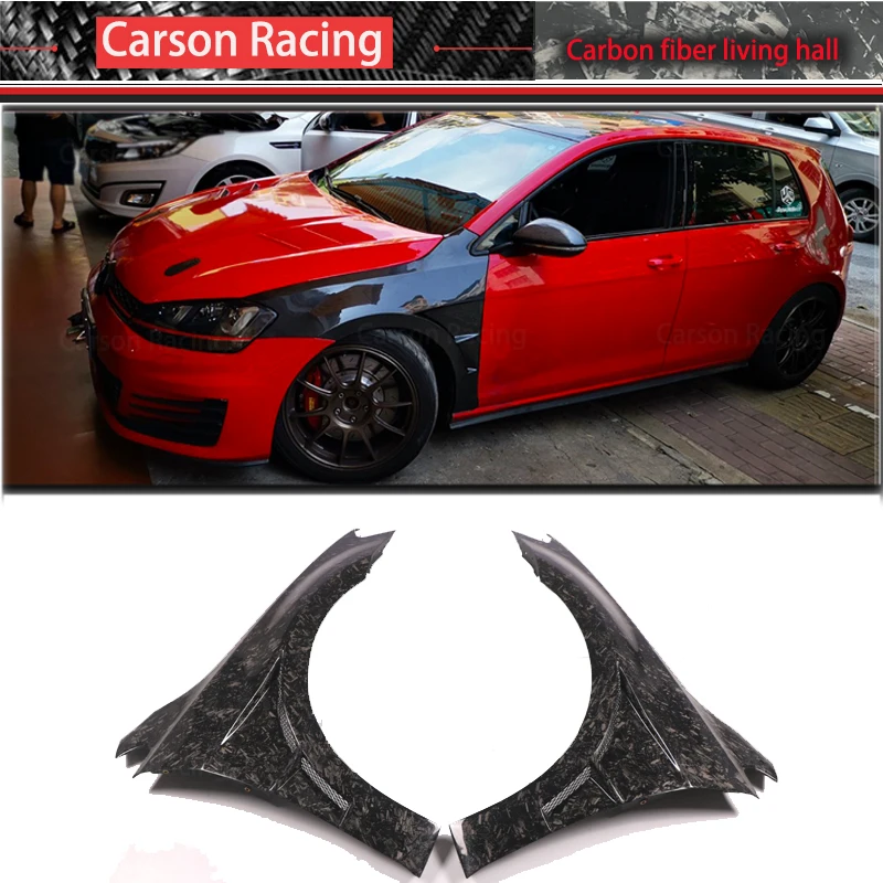 For Volkswagen Golf 7 7.5 Retrofit Replacement Real Carbon Fiber Fender MK7 Mk7.5 Body Fender