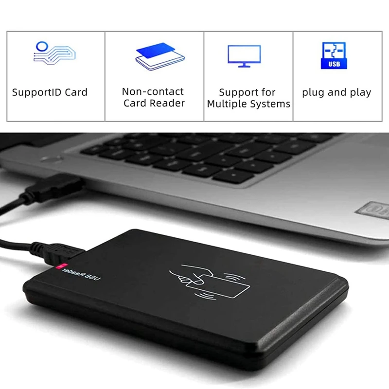 قارئ بطاقة هوية USB RFID بدون تلامس ، قارئ لـ EM4100 ، 2X