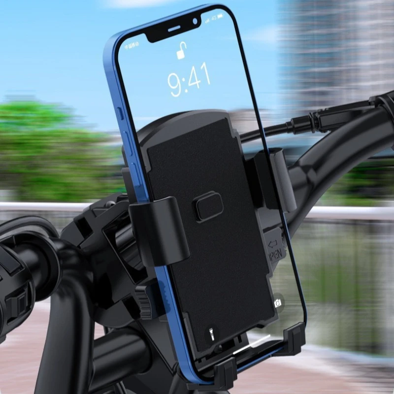 Kinderwagen-Handyhalterung 360-Grad-Drehung Universalklemme Kinderwagen-Rollstuhl-Zubehörhalterung Fahrrad-Handyhalterung – Detail 4