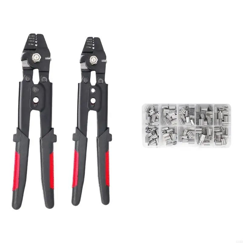 Fishing Crimping Tool Fishing Wire Line Crimping Rigging Fishing Pliers Wire Rope Leader Crimp Tool Fishing Crimp