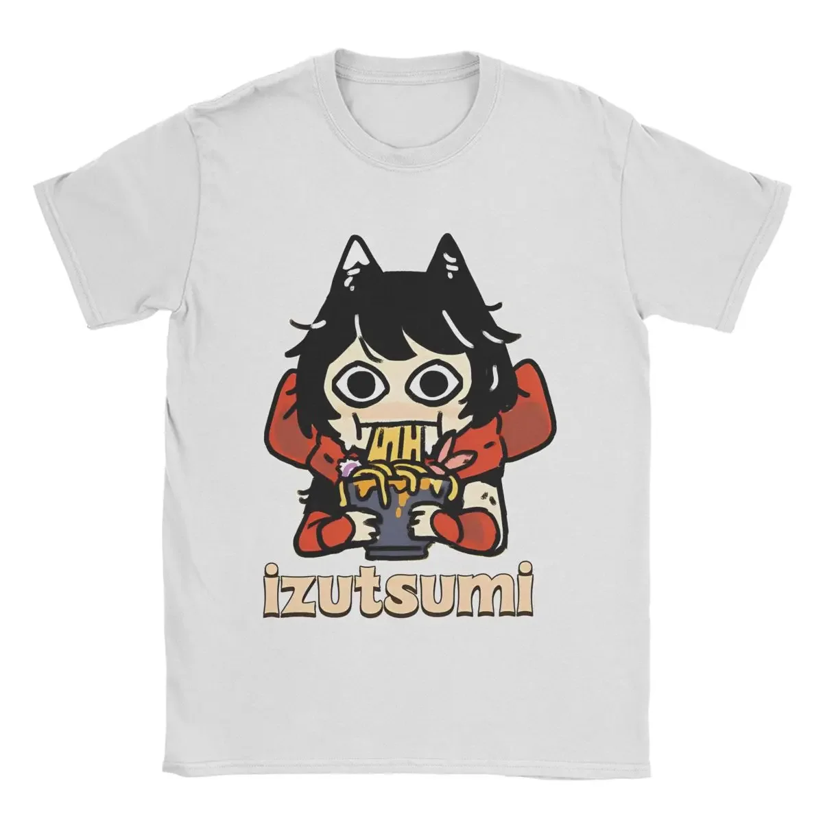 Casual Izutsumi Eats Ramen Dungeon Meshi T-Shirts Men Women's Cotton Tee Shirt Printed Clothes heavyweight Round Collar Outfits