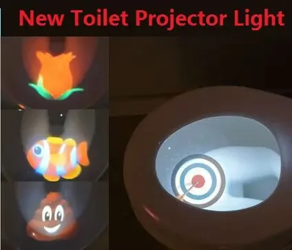 Creative Motion Sensor Toilet LED Light Projection Automatic Night Lamp Backlight Toilet Bowl Seat Sensor Lighting Lamp children