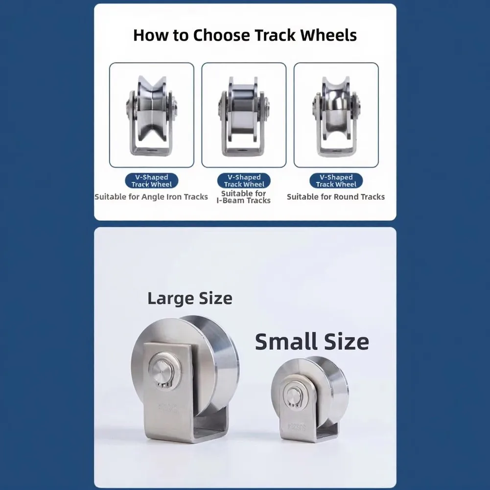 Stainless Steel Pulley Block with Dual Bearings and Swivel Top Ring Compatible with 10mm Steel or Natural Ropes