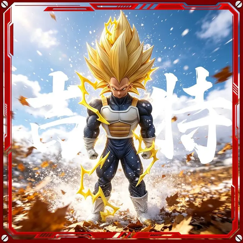 Figura de Acción Coleccionable de Vegetto de Dragon Ball Z, 30 cm, Modelo Anime DBZ Super Saiyan HY SSJ3, Figura de Manga GK