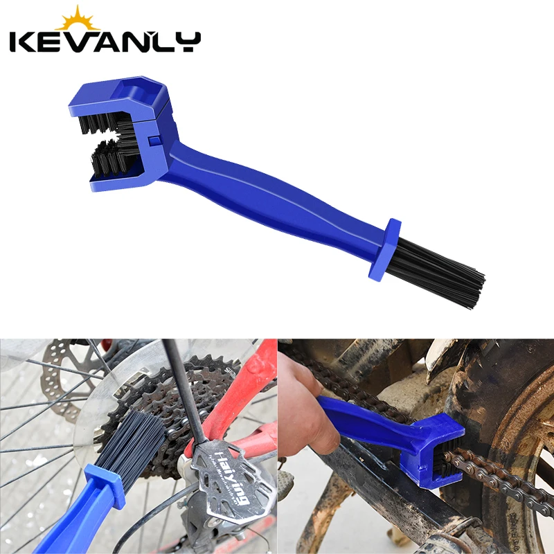 Bicycle Chain Brush Motorcycle Road Bike Chain Cleaner Flywheel Brush Washer Portable Motocross Dirt Cleaning Tools Maintenance