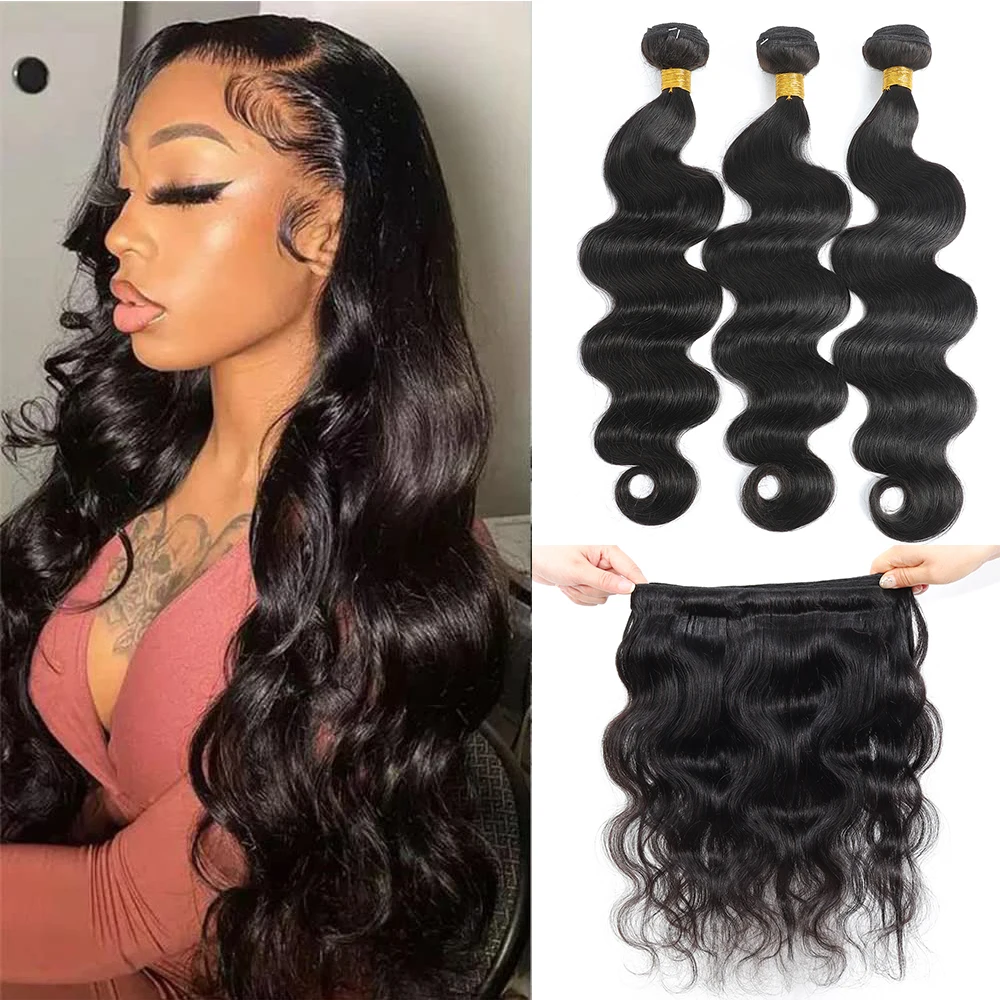 Brazilian Body Wave Bundles 100% Human Hair Weave Remy Hair Extensions For Women 1/3/4pcs Brown Blonde Human Hair Bundles