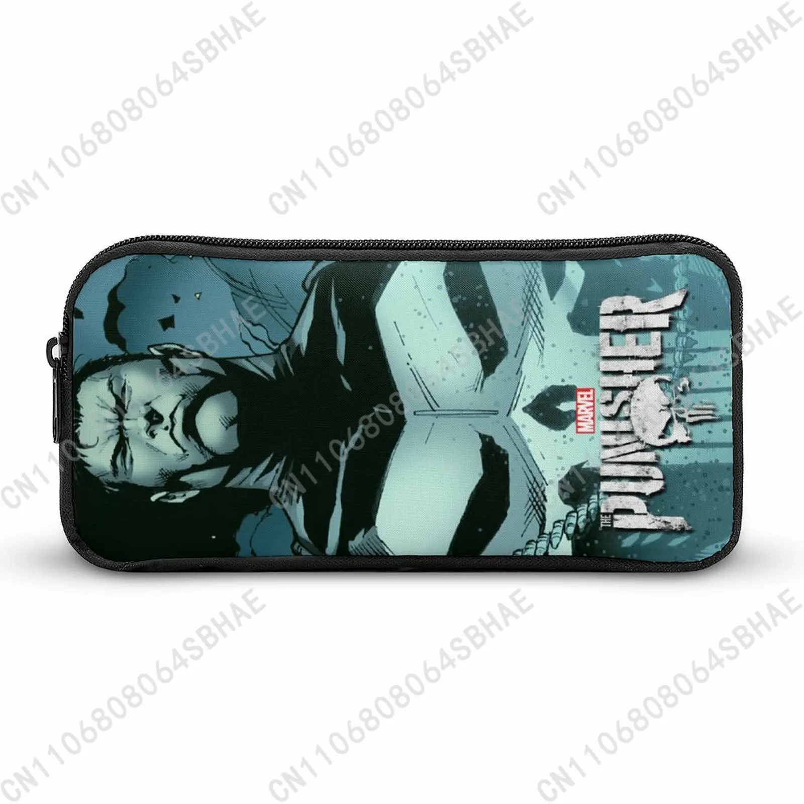 

Marvel The Punisher Pencil Case Teens Custom Pattern Simple Pen Bag School Stationery Pouch Personalized Zipper Bag Cosplay