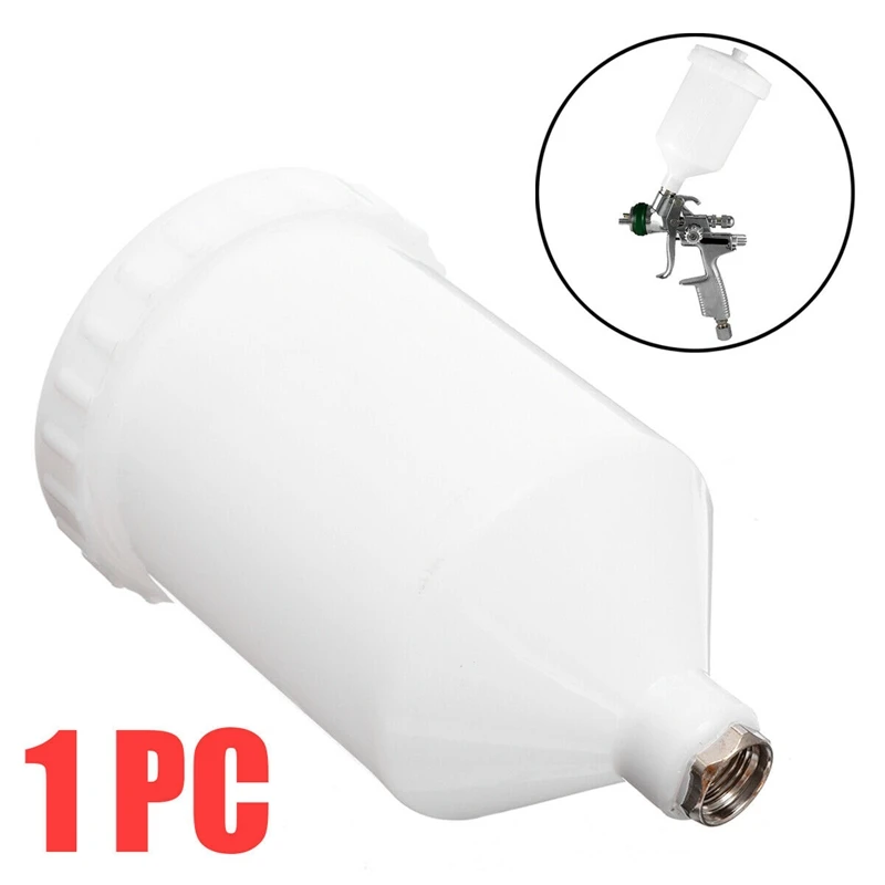 

Car 600ML Plastic Air Gravity Feed Spray Paint-Gun Airbrush Cup Pot Fast Mover Threaded Connector For SATA JET