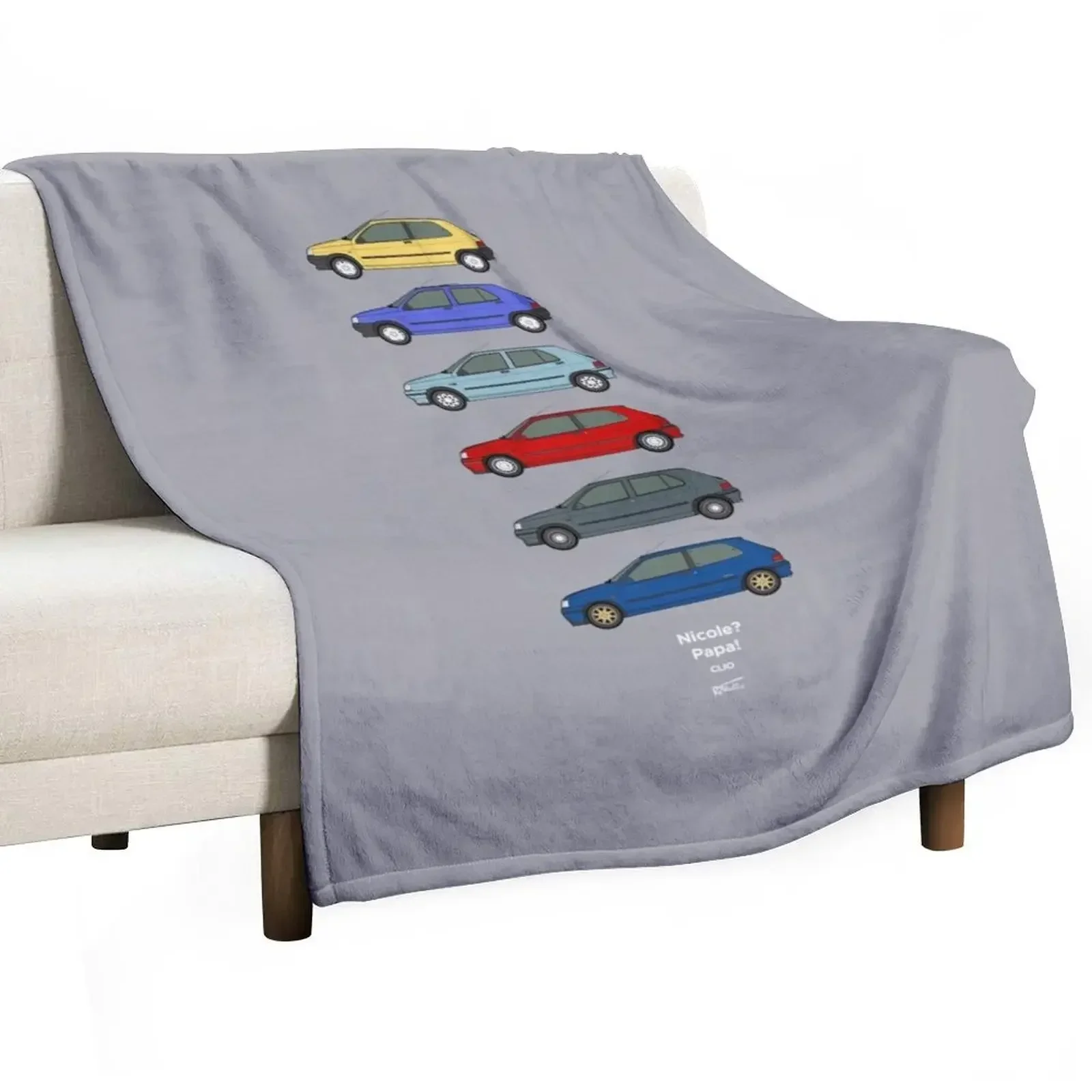 

mk1 Clio Classic car collection Throw Blanket Beach Sofa Furrys Hairy Blankets