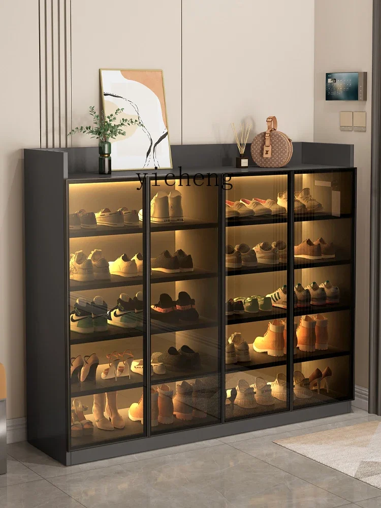 

Shoe Cabinet Door Home Living Room Large Capacity Storage Shoe Rack Door Dustproof Economical Shoe Cabinet