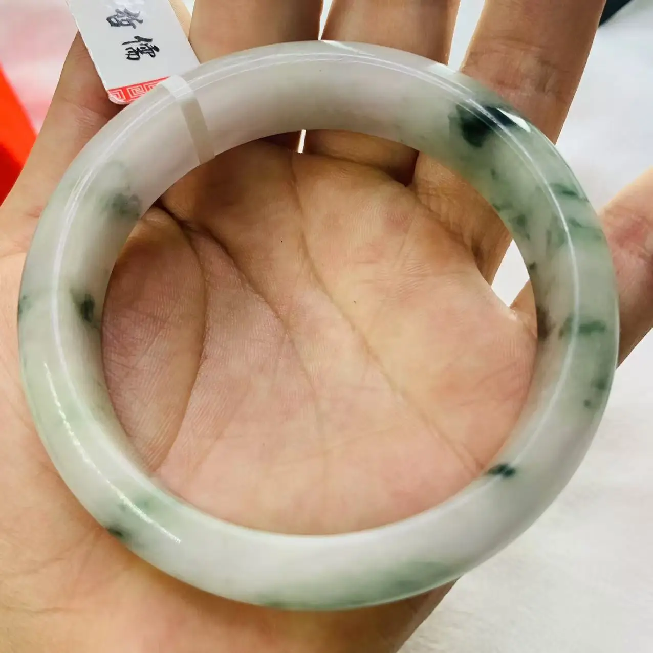 

One Object, One Picture, Zheru Jewelry, Natural Myanmar Jade, 61mm Bracelet