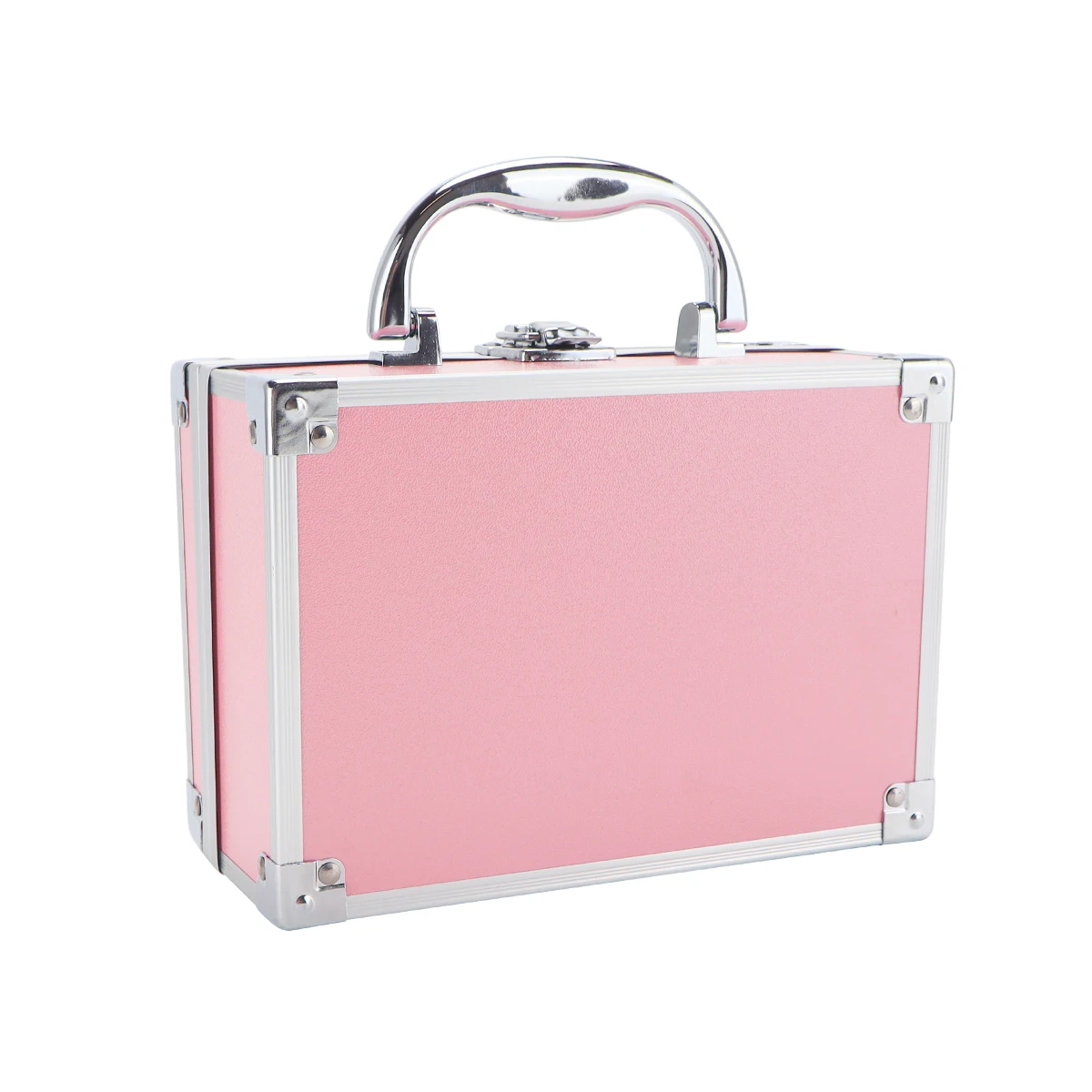 Pink Metal Barber Tool Case, Stylish Storage Solution