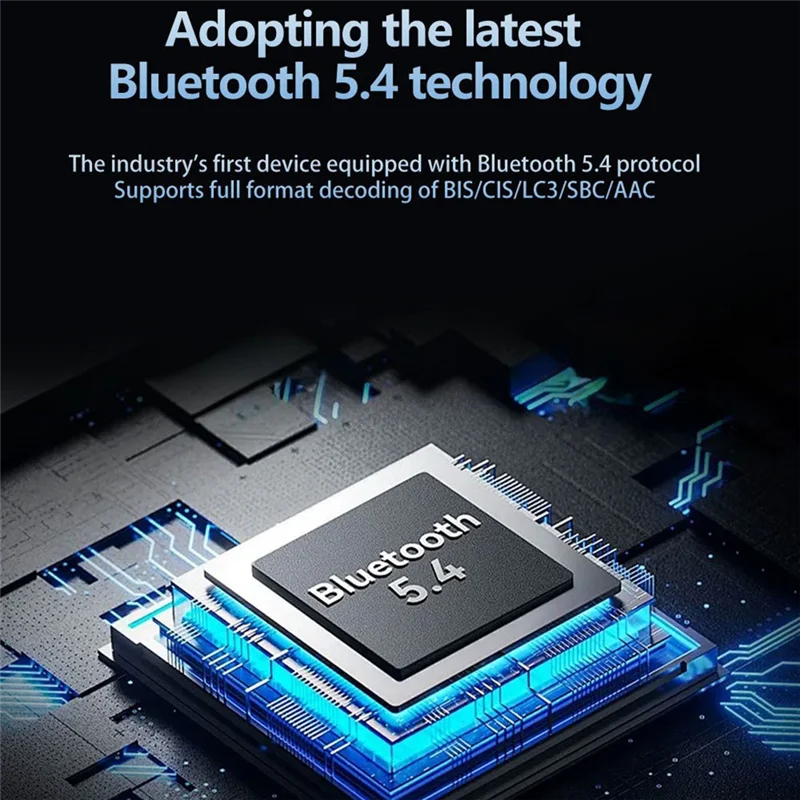 JABS-Bluetooth 5.4 Transceiver Broadcast 1TX To 100+ RX Devices Wireless LE Audio Adapter AAC/Aptx-AD/LC3 USB/AUX/MIC