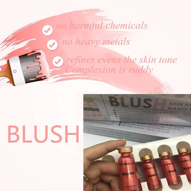 5ml Blush BB Cream Glow Ampoule Serum Kit Korean cosmetics Dermawhite Brightening Serum For Skin Blush Natural Nude Concealer