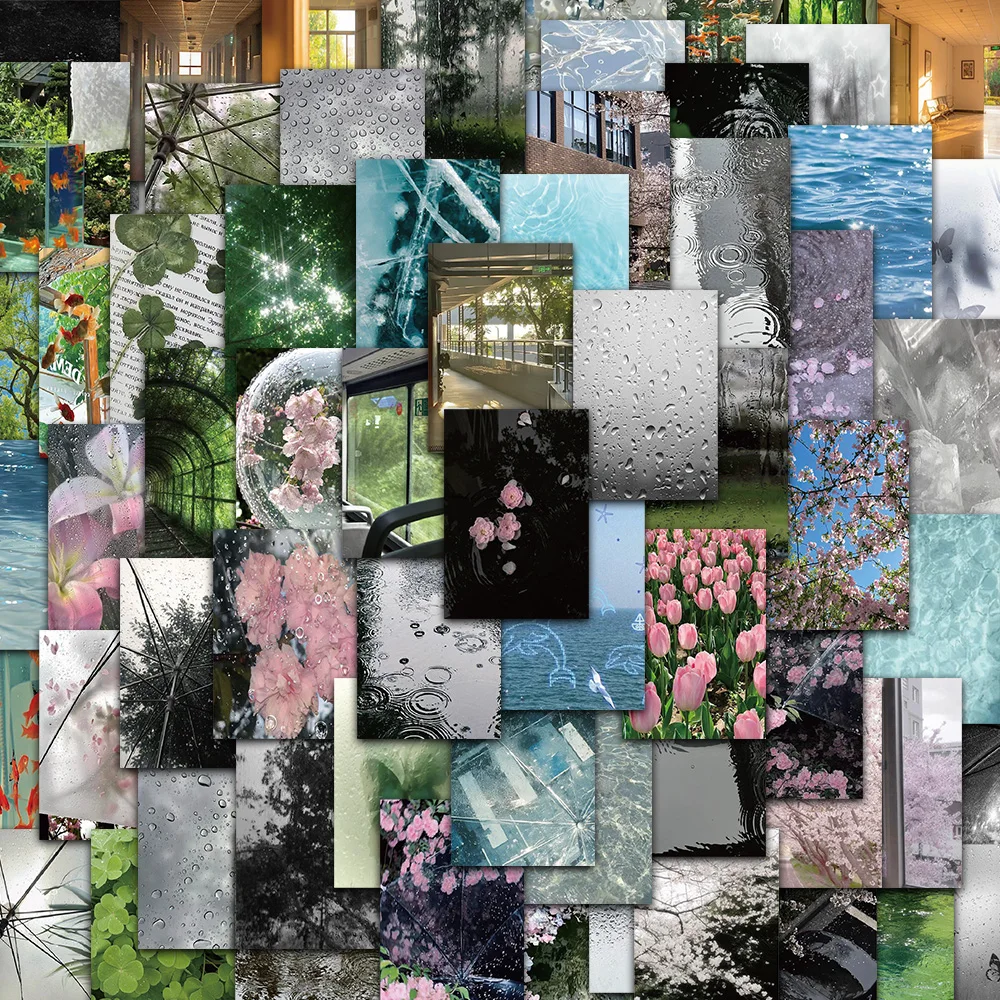 64PCS Koreanische Vitalität Material m5 Schwefelsäure Papier Graffiti Aufkleber Scrapbooking Collage Material Telefon Gitarre Skateboard
