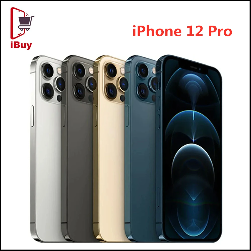 

Apple iPhone 12 Pro 5G Cellphone 6.1" 6GB RAM 128/256GB ROM OLED A14 Bionic Original IOS 12MP Face ID NFC Unlocked Mobile Phone