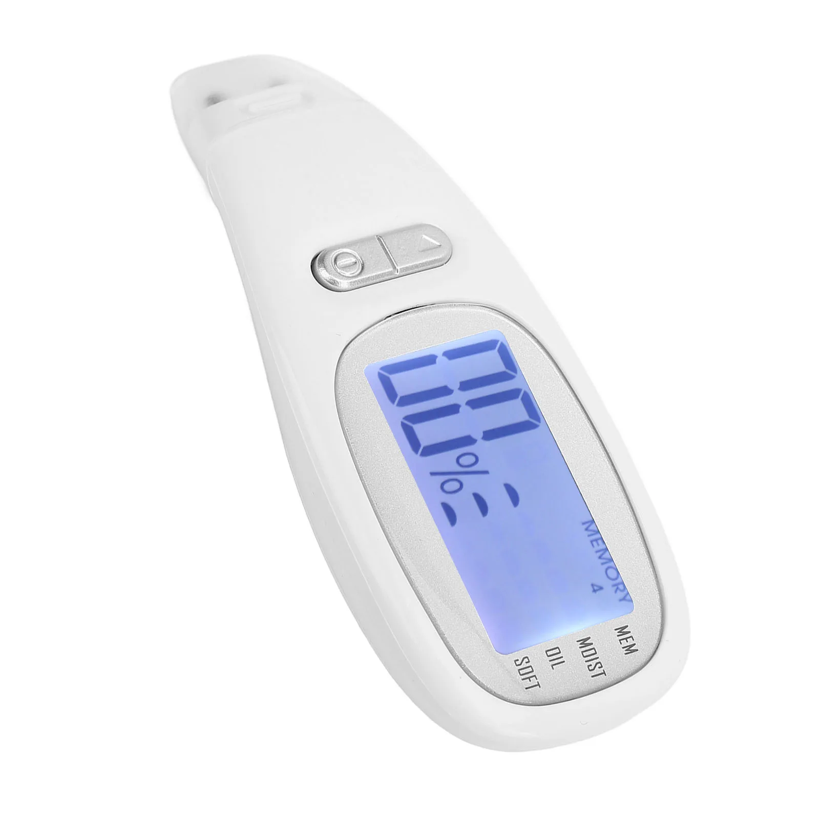 Testador de hidratação de pele portátil, analisador de óleo de água facial, medidor de hidratação de pele branca, presente ideal para casa, viagem, salão de beleza