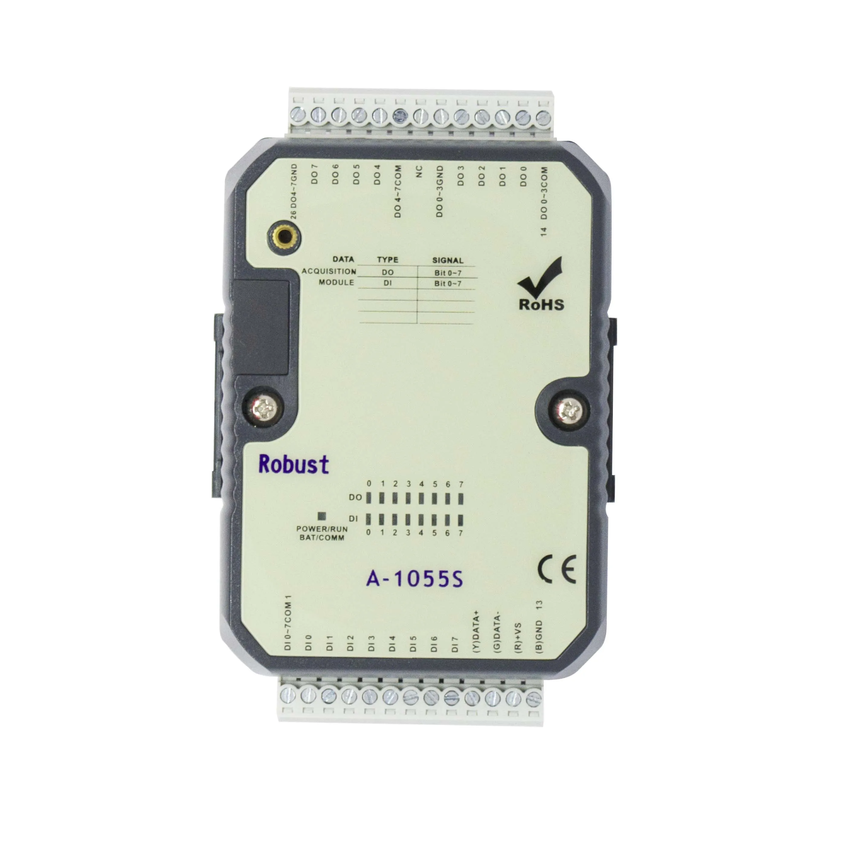 RS-485 interface numérique 8DI 8DO Modbus I/O Tech (A-1055S)