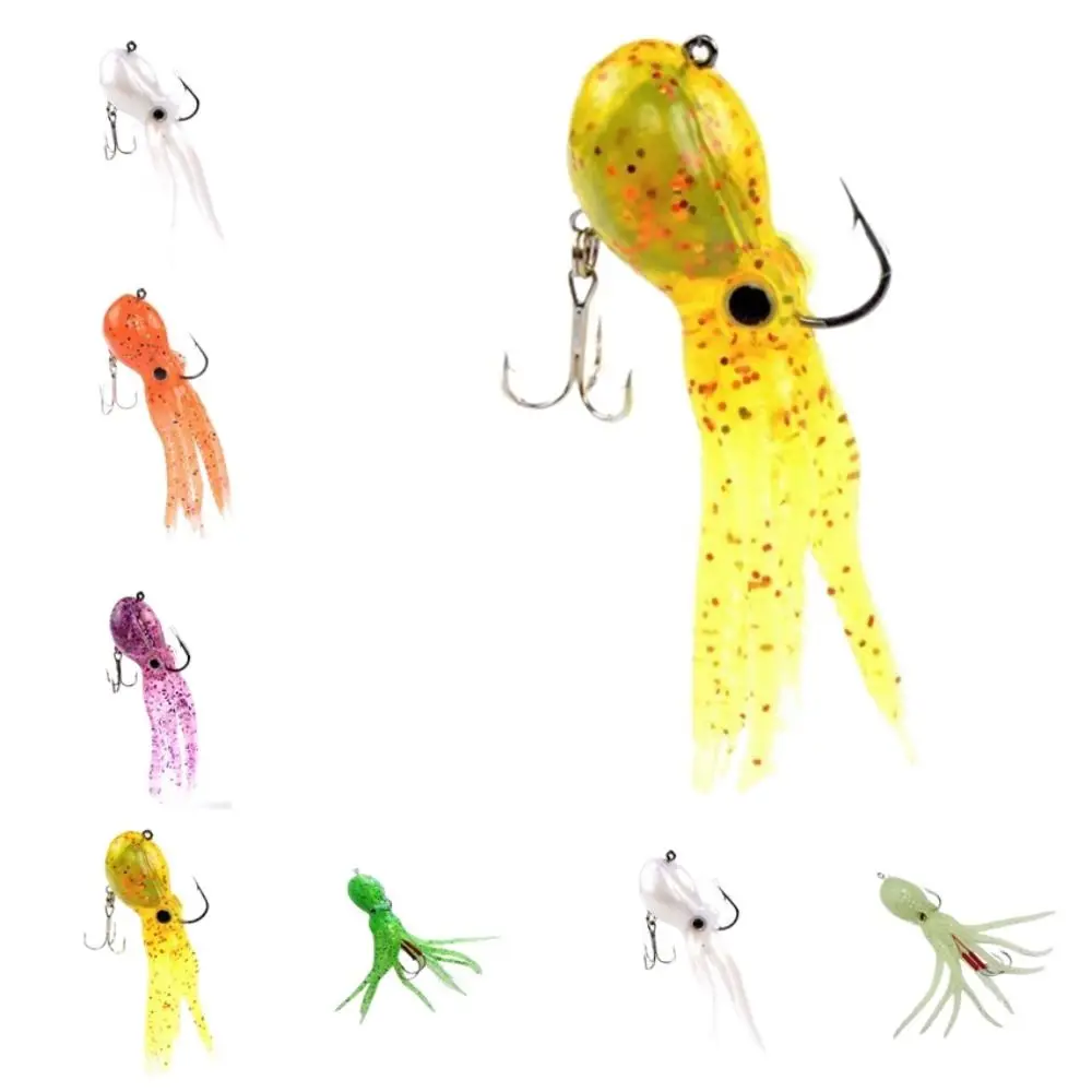 Long Tail Artificial Sinking 22g/23g Triple Jig Bass Trout Shad Octopus Fishing Lure Swimbaits Squid Skirts Lur Fishing Tackle