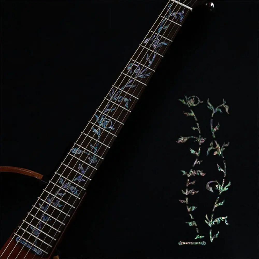 Instrument 22 Styles Acoustic Guitar Electric Guitar PET Bass Guitar Sticker Guitar Decals Cross Inlay Decals Fretboard Sticker