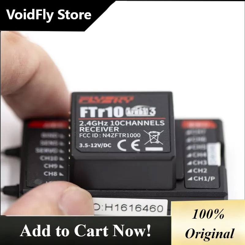 VoidFly FLYSKY Fusi FTR10 2.4GHz AFHDS 3 Mini Receiver PWM PPM I.bus S.bus UART Radio Transmitte For RC Airplane FPV Glider Heli