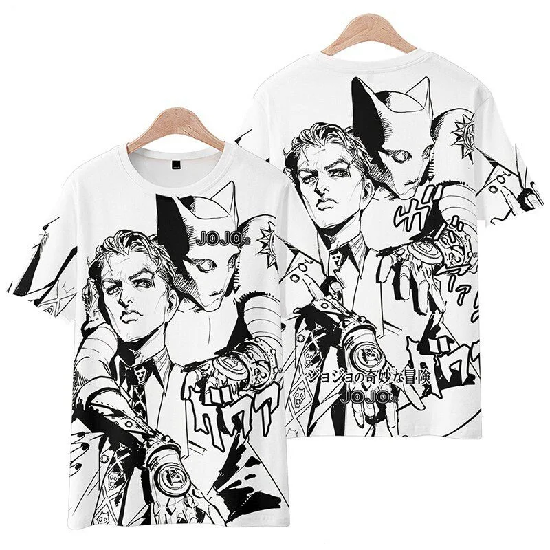 Camiseta de manga corta transpirable de secado rápido para padres e hijos, diseño de anime de Bandai JOJO's Bizarre Adventure, Chengtaro Yoshiyoshi