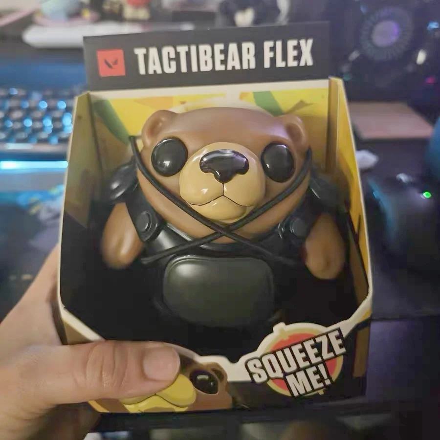 Juguete oficial para aliviar el estrés Valorant Tactibear, Fidget Push Pop, personaje del juego, regalos novedosos, juguetes en Stock